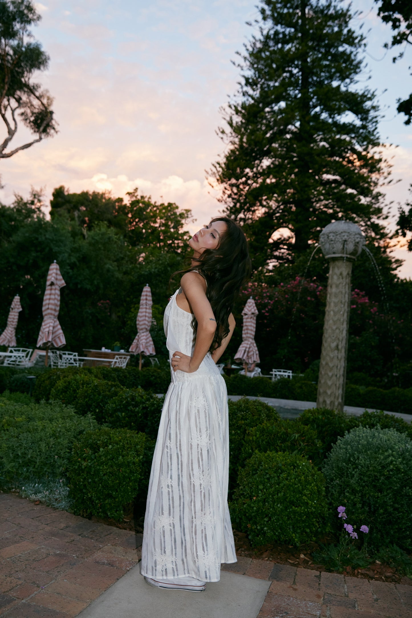 MIN PURA White Vacation Sweet Nia Maxi Dress