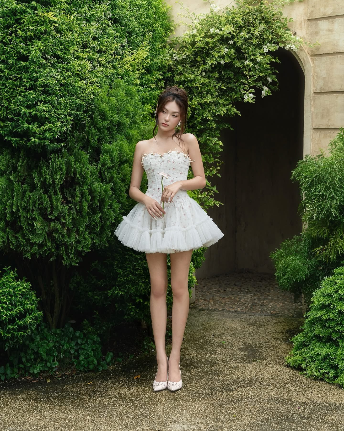 LANE CI Blue Moudy Mini Dress