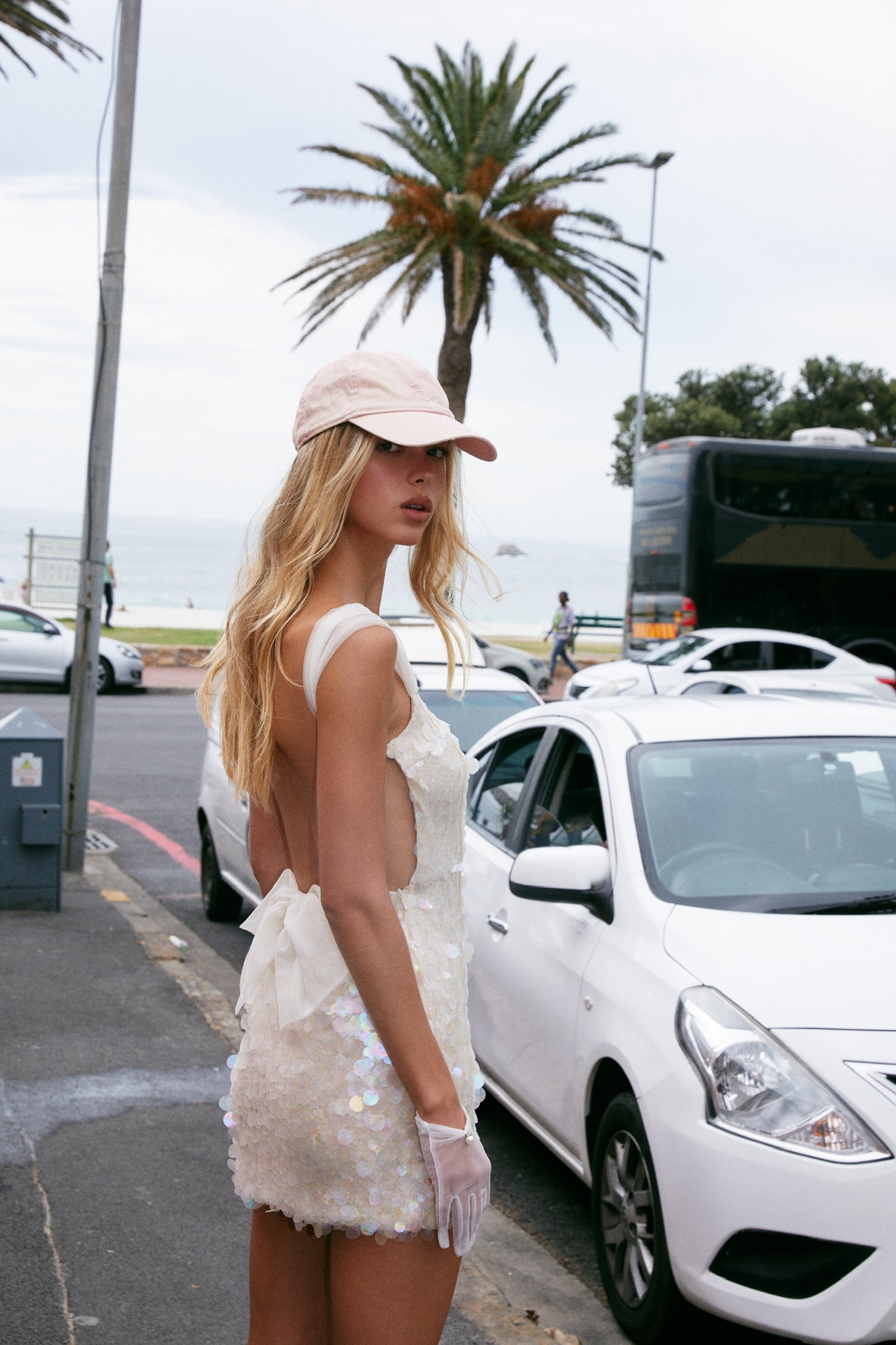 MIN PURA White Vacation Sweet Evening Imvula Mini Dress