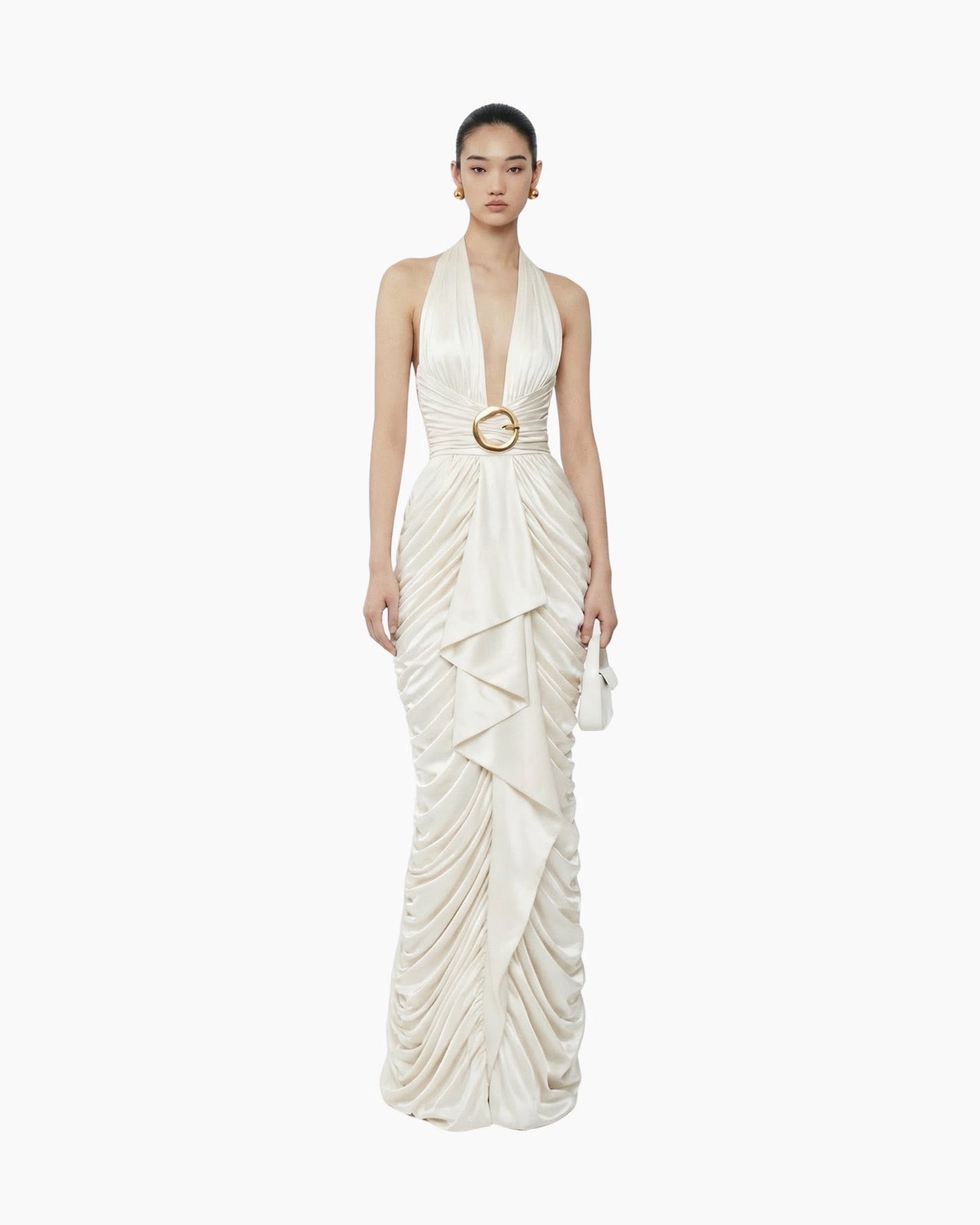 MAEL FEMME Sexy Vacation Brown Nyrella Maxi Dress