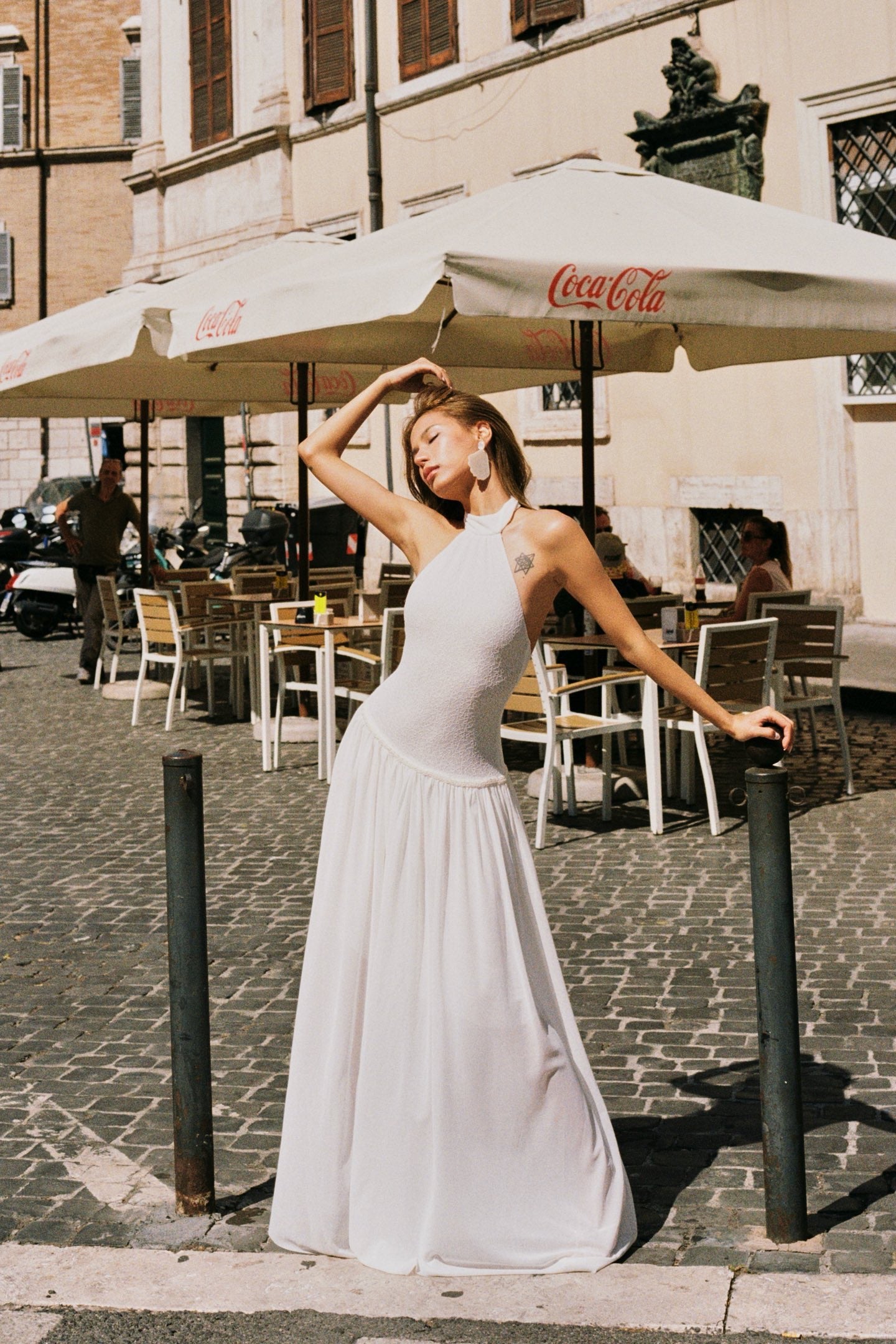 MINPURA White Elegant Maxi Dress