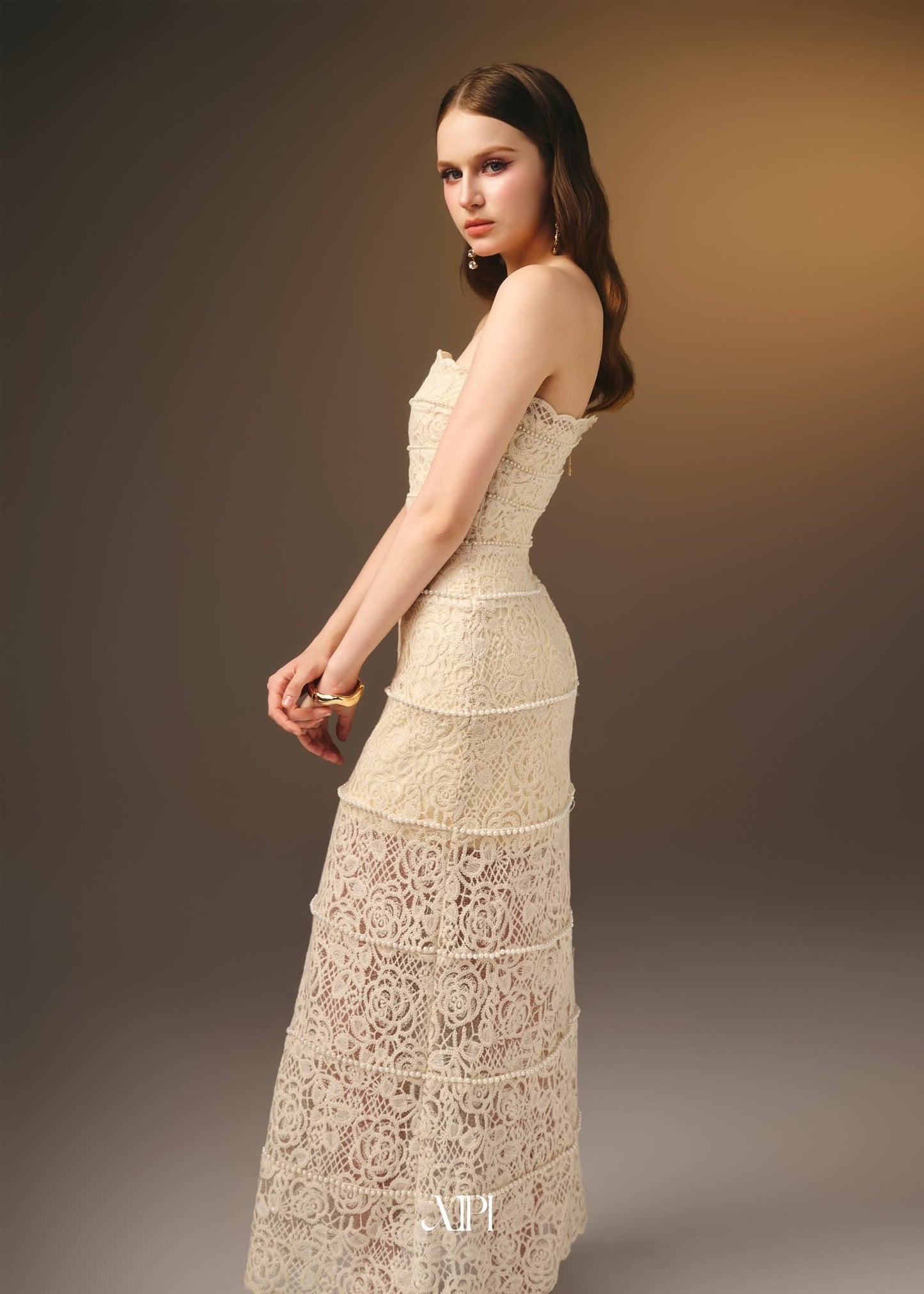 XIPI Yellow Cream Yvonne Maxi Dress