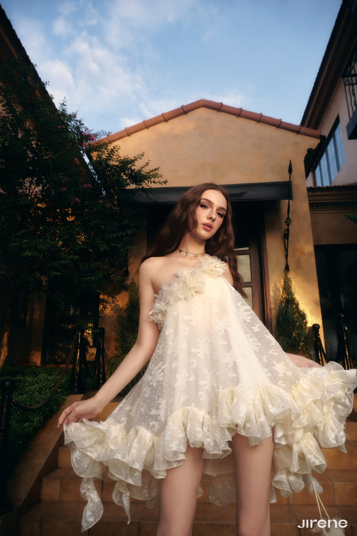 JIRENE White Pixie Mini Dress