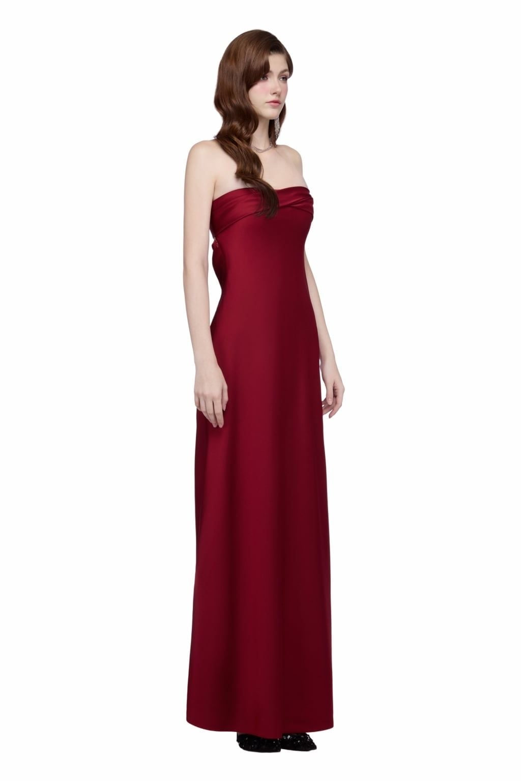 JUBIN Red Josephine Maxi Dress