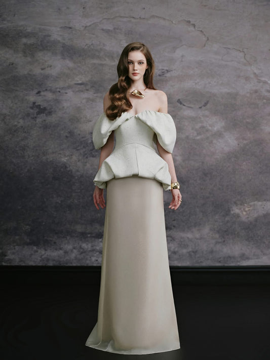 DELICATE Nude LIORA Top & Skirt