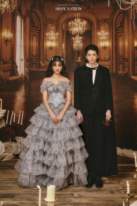 Sissy Nation Blue Think Of Me Floral Maxi Dress