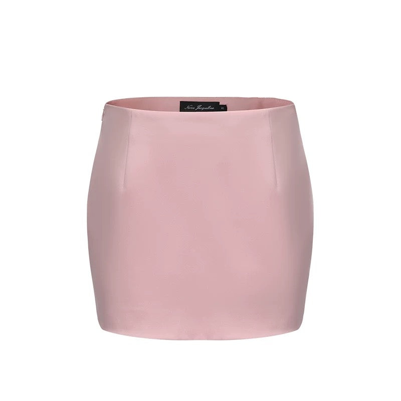 Nana Jacqueline Pink Bow Jacket Mini Skirts